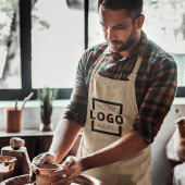 Personeel van Logo van de douane BedrijfsOndernemi Lang Schort