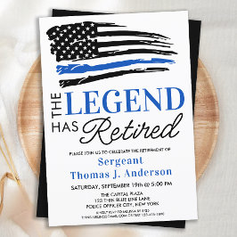 Personeel van politie met pensioen gepersonaliseer kaart