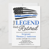 Personeel van politie met pensioen gepersonaliseer kaart (Voorkant)