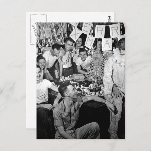 Personeel van USS LEXINGTON vier_War Afbeelding Briefkaart (Voorkant / Achterkant)