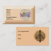 Personeel verpleegster Motto Afsprakenkaartje (Voorkant / Achterkant)