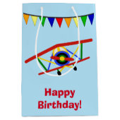 Personeel vliegtuig medium cadeauzakje (Voorkant)