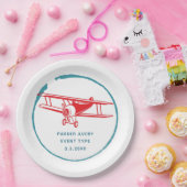 Personeel vliegtuig papieren bordje (Feest)