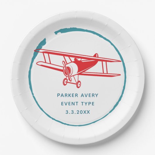 Personeel vliegtuig papieren bordje (Voorkant)