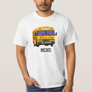 Personeel voor 5-Star Rating School-bus T-shirt