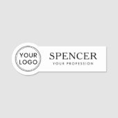 Personeel voor aangepast logo bedrijf, kleur naamplaatje (Voorkant)