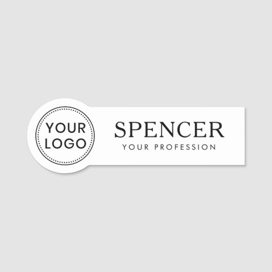 Personeel voor aangepast logo bedrijf, kleur naamplaatje (Voorkant)