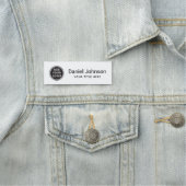 Personeel voor aangepast logo bedrijf, kleur naamplaatje (In situ)