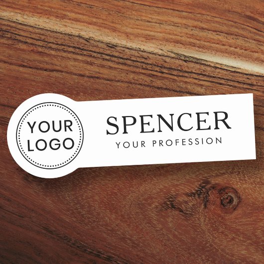 Personeel voor aangepast logo bedrijf, kleur naamplaatje