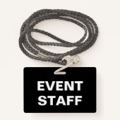 Personeel voor bedrijfsuitbreiding badge (Achterkant met draagriem)