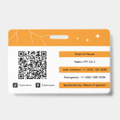 Personeel voor evenementen badge (Achterkant)