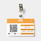 Personeel voor evenementen badge (Achterkant met clip)
