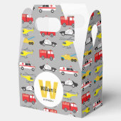 Personeel voor het vervoer van noodvoertuigen bedankdoosjes (Geopend)