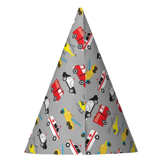 Personeel voor het vervoer van noodvoertuigen feesthoedjes (Achterkant)