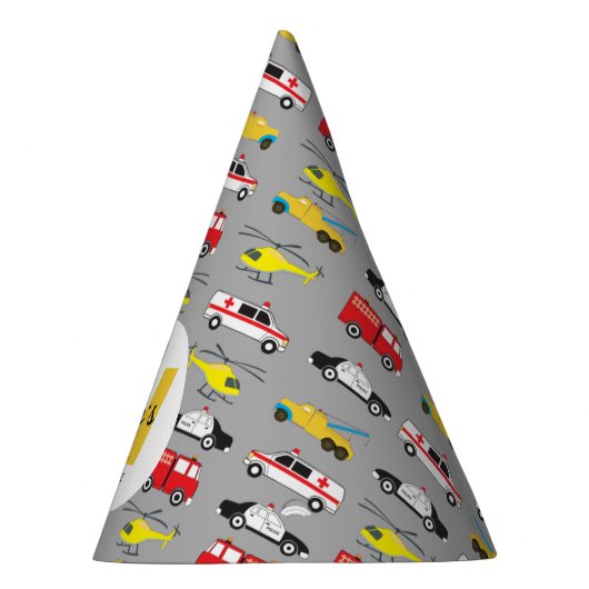 Personeel voor het vervoer van noodvoertuigen feesthoedjes (Rechts)