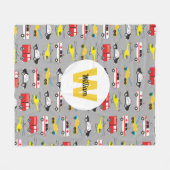 Personeel voor het vervoer van noodvoertuigen fleece deken (Voorkant (Horizontaal))