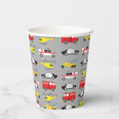 Personeel voor het vervoer van noodvoertuigen papieren bekers (Achterkant)