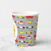 Personeel voor het vervoer van noodvoertuigen papieren bekers (Links)