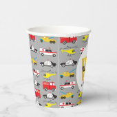 Personeel voor het vervoer van noodvoertuigen papieren bekers (Rechts)