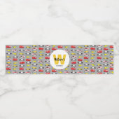 Personeel voor het vervoer van noodvoertuigen waterfles etiket (Enkel label)