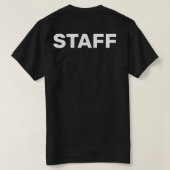 Personeel Voor Naam Achterkant Print Uniform T-shirt (Design achterkant)