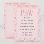 Personeel voor persoonlijke support feestdagenkaart (Voorkant / Achterkant)