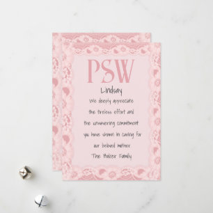 Personeel voor persoonlijke support feestdagenkaart