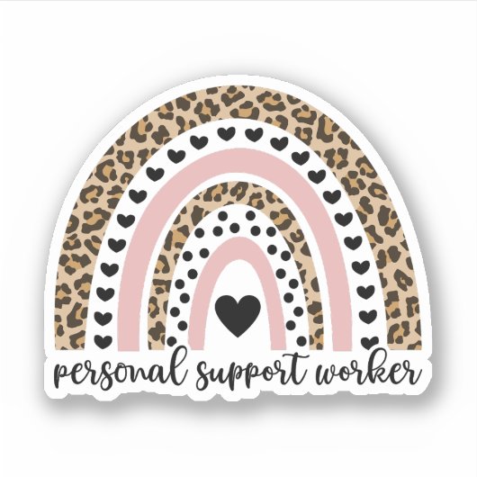 Personeel voor persoonlijke support, PSW, thuiszor Sticker (Voorkant)