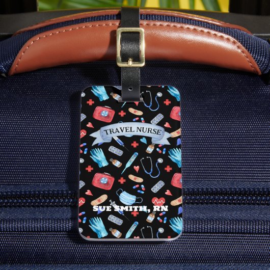 Personeel voor reiszuster Cadeauwerk Bagagelabel (Voorkant Insitu 2)