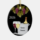 PERSONEEL WIJNLIEFHEBERS 2014 KERSTBAL GAVER KERAMISCH ORNAMENT (Rechts)