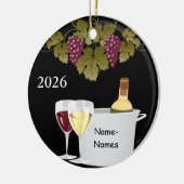 PERSONEEL WIJNLIEFHEBERS 2014 KERSTBAL GAVER KERAMISCH ORNAMENT (Links)