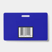 Personeels-ID-badge Koninklijkblauwe horizontale o Badge (Achterkant)