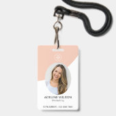 Personeels-ID-foto Identificatie  Badge (Voorzijde met lanyard)