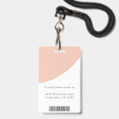 Personeels-ID-foto Identificatie  Badge (Achterkant met lanyard)