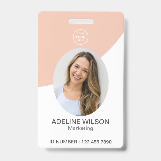 Personeels-ID-foto Identificatie  Badge (Voorzijde)