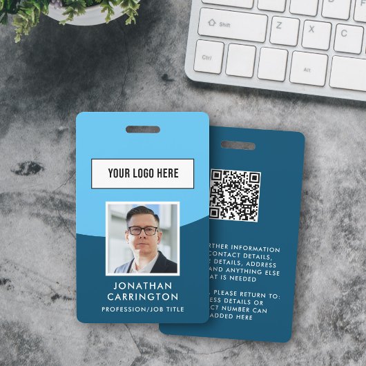Personeels ID Foto Logo QR Code Identificatiebadge Badge