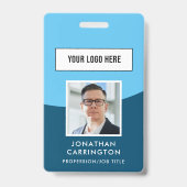 Personeels ID Foto Logo QR Code Identificatiebadge Badge (Voorzijde)
