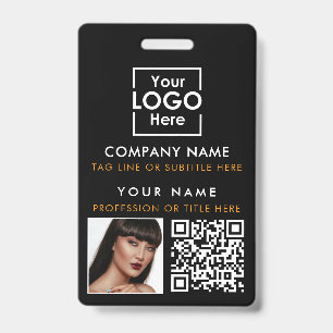 Personeels-ID Foto QR-code Aangepaste ID-afdrukken Badge