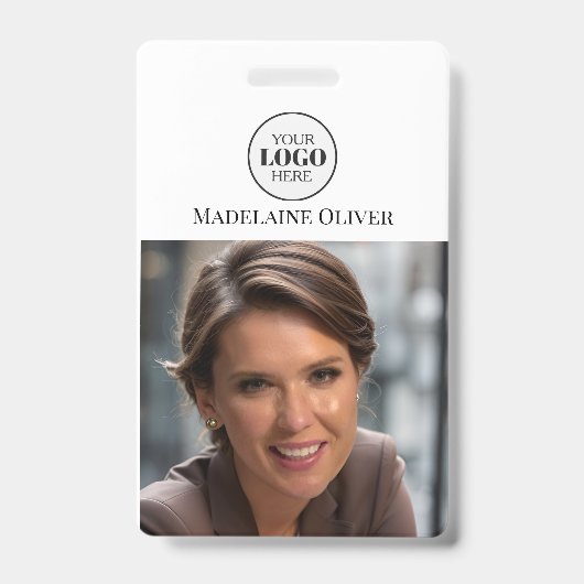 Personeels-ID Fotobadge Badge (Voorzijde)