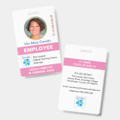 Personeels-ID Naamlabel, Functietitel en Logofoto Badge (Voor- en achterkant)