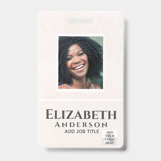 Personeels-pas VIP Waterverf Abstracties Badge (Voorzijde)