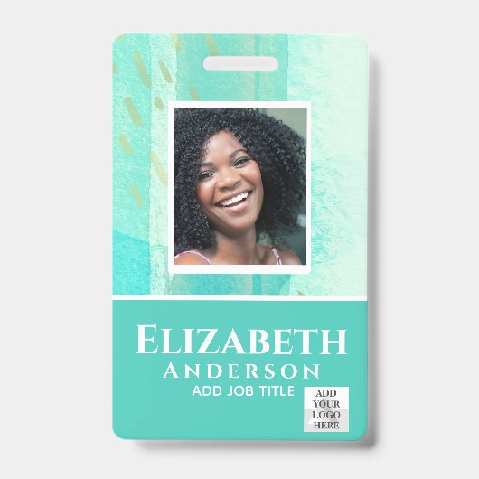 Personeels-pas VIP Waterverf Abstracts Badge (Voorzijde)