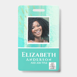 Personeels-pas VIP Waterverf Abstracts Badge