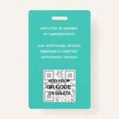 Personeels-pas VIP Waterverf Abstracts Badge (Achterkant)