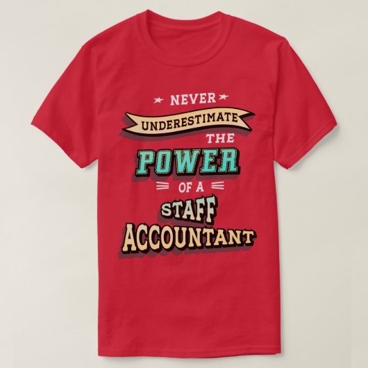 Personeelsaccountant 3 t-shirt (Design voorkant)