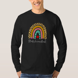 Personeelsaccountant Luipaard Regenboog Boekhoudin T-shirt