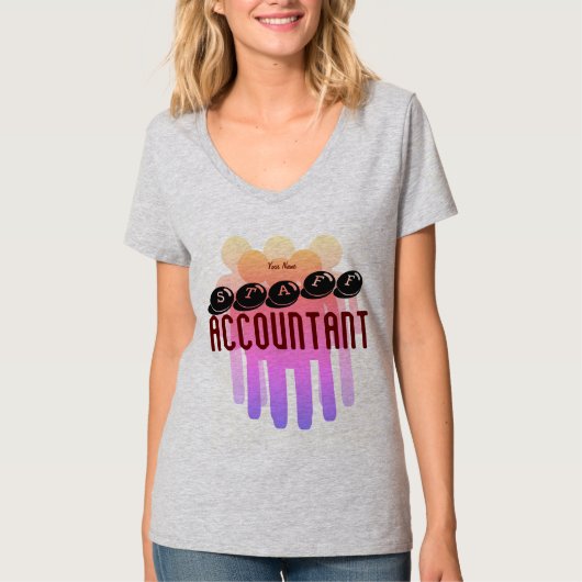 "Personeelsaccountant" T-shirt (Voorkant)