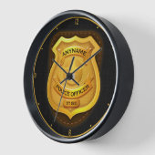 Personeelsagent Sheriff Cop NAME Badge (Hoek)