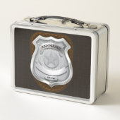 Personeelsagent Sheriff Cop NAME Badge (Achterkant)