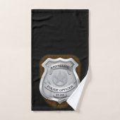 Personeelsagent Sheriff Cop NAME Badge Bad Handdoek (Handdoek)